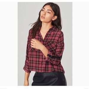Jack by BB Dakota Emiley plaid boxy crop top